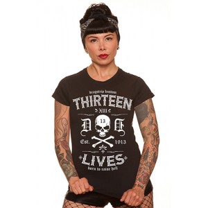 Dragstrip Kustom. Women`s T`Shirt Thirteen Lives